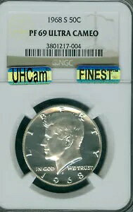 1968 S KENNEDY HALF NGC PF69 UCAM MAC UHCam ō & X|bgXB