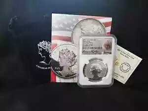 2021 �J�i�_���a�h�� NGC ���o�[�X PF70 UHR FDI �V���o�[ �����t���R�C�� �o�b�O/COA�t��