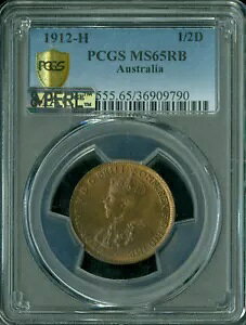1912 H �I�[�X�g�����A�Y�n�[�t�y�j�[ NGC MAC MS65 8 �p�[�� �ō����O���[�h �|�b�v 5 ���A�B