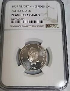 1979 �s�[�t�H�[�g N. �w�u���b�W 10F KM-PE5 �V���o�[ PF 68 �E���g�� �J���I NGC C332