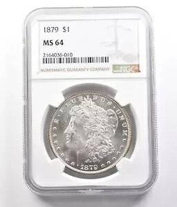 1879 ���[�K�� �V���o�[ �_���[ MS64 NGC PQ *0812
