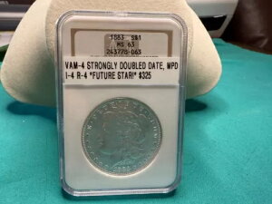 1883�N $1 ���[�K�� �V���o�[ �_���[ NGC MS63 VAM-4 ���̓_�u���f�C�g�AMPD I-4 R-4