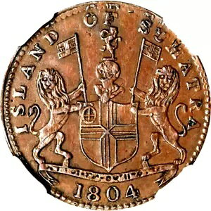 1804 AH 1219 Singapore Malaya Sumatra 1 KepingANGC Au 58AKM-Tn1A}[VA