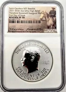 2021 Saint-Gaudens �Z�I�h�A ���[�Y�x���g 2�I���X �V���o�[ NGC REVPF70??�����ȕi��??