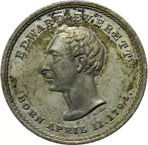 1860 �G�h���[�h �G�x���b�g �I���[�V���� �g�[�N�� �����A�� NGC MS 62 �g�b�v �|�b�v (11-6)