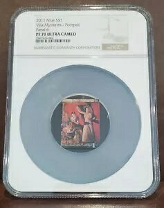 2011 NGC PF 70 U/C NIUE 33.80g Vo[ $1 uVILLA MYSTERIES-POMPEIIvpl 6/9