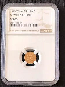 LVR 1945 Mo 2 y\ Restrike NGC MS65