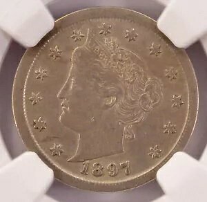 1897 5c oeB jbP u[hXgbN NGC AU53