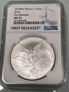 2018 Mo Mexico 1 Onza oz Libertad Silver NGC MS70 񃊃[X