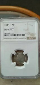 AJ 1946N 10Zg NGC MS 67 FT