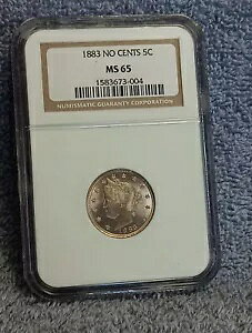 �j�[�X 1883 ���o�e�B 5c V �j�b�P�� NGC MS 65 �Z���g�Ȃ�