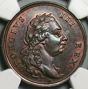 1789 NGC MS 64 �o�X 1/2 �y�j�[ �W���[�W III �R���h�� �T�}�Z�b�g�V���[ DH 27 (22020404C)