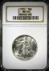 1934 ���o�e�B �E�H�[�L���O ���o�e�B �n�[�t�_���[ - NGC MS-65- �~���g �X�e�[�g 65 - �V���[�v
