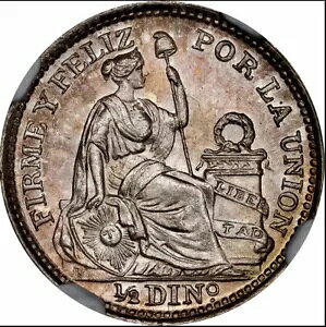 �y���[ 1916/6 FG 1/2 �f�B�l�� NGC MS67 �g�b�v �|�b�v (�^�C)