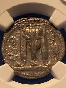 Bruttium�ACroton Silver Stater NGC Ch VF 480-430BC �O�r/Incuse Great Patina