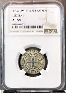 1796 �X�C�X 1 �o�b�c�F�� �X�C�X �J���g�� ���c�F���� NGC AU 58 ���A �g�b�v �|�b�v 1