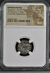 ���[�}�鍑 - �E�F�X�p�V�A�k�X - AD 69-79 - �V���o�[ �f�i���E�X - NGC Ch VF - RIC:43