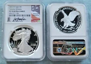2022 W SILVER EAGLE NGC PR70 ULTCAM Advance [X GAUDIOSO TC