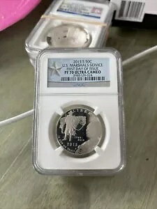 2015 S 50C US Marshals Service Proof NGC PF70 Ultra Cameo s