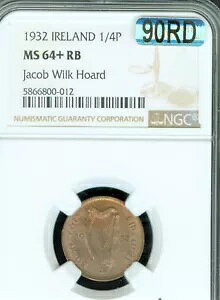 1932 ACh 1/4P t@[WO NGC MS64+ RB PQ MAC X|bgX 1 WJu EBN z[h *