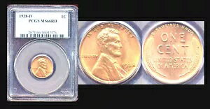 1938-D 1C PCGS MS66RD-�s���A ���b�h�~���g ���X�^�[ �X���[�� �����J�[�� �Z���g