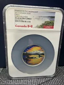 2017 Ji_ S$30 Animals In The Moonlight ORCA PF 69 [X