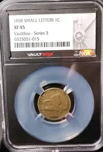 1858 SMALL LETTERS 1C XF45 NGC ���ɃV���[�Y 3