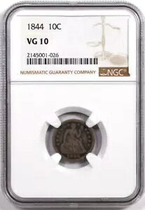 1844 �V�[�e�b�h ���o�e�B �_�C�� 10C NGC VG 10