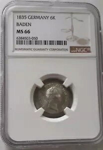 �o�[�f�� 6 ���m�� 1835 NGC MS-66 �g�b�v �|�b�v (1/0)-