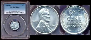 1943-D 1C PCGS MS66 �~���g ���X�^�[ �����J�[�� CENT++