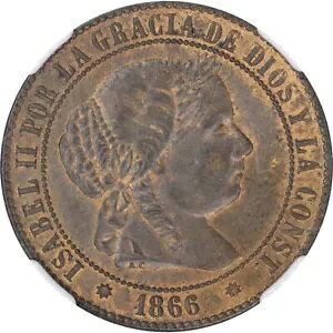 �X�y�C�� 1866B-OM 2 1/2 �Z���e�B���X �f �G�X�N�[�h �N�C�[�� �C�U�x�� 2 �� NGC MS64RB