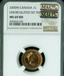 2000 W �J�i�_�Z���g NGC MS69 RD PQ MAC SOLO �ō����O���[�h MAC �X�|�b�g���X�B