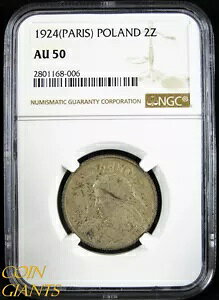 1924 �|�[�����h 2 �Y�E�H�e��� NGC AU50 �g�[�� �p�������� ������