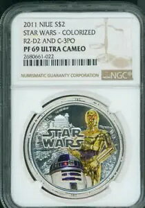 2011 $2 jEG X^[EEH[Y  1 IXVo[ NGC PF69 R2-D2 & C-3PO PR69