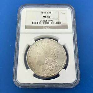 1881 S ���[�K�� �V���o�[ �_���[ �x�^�[ �L�[ �T���t�����V�X�R NGC MS66 �����R�C��