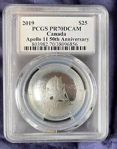 2019 $25 �J�i�_ �A�|�� 11 PCGS PR70DC �V���o�[ �v���[�t 50 ���N�L�O �X�U���i �u�����g�B�I�{