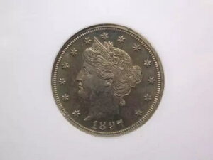 1897 PROOF ���o�e�B �w�b�h V �j�b�P�� 5c NGC PF63 #009 **PROOF** ECC&C, Inc.