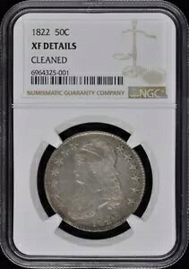 1822 �L���b�v�t���o�X�g�A���^�[�h �G�b�W 50C NGC XF �ڍ�