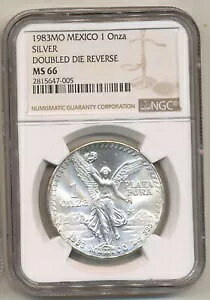 1983 ���L�V�R �V���o�[ ���x���^ 1 ONZA DDR PCGS MS 66 ���A �_�u�� �_�C ���o�[�X