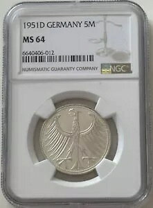 5 DM 1951 DF J |���h�C�c | NGC MS64 |�}�[�N |�X���[�R�C���Y-