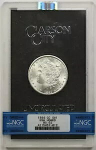 1884-CC [K h 1 h MS 63 NGC GSA ۊǔ COA