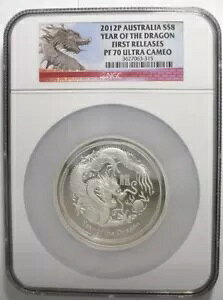 �I�[�X�g�����A 2012 P $8 �V���o�[ PROOF 70 �E���g�� �J���I ASW 5oz �C���[ �I�u �U �h���S�� BL018