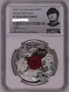 NGC PF70 �^���U�j�A 2019 �|���}�[ �{�[�� �p���_ �V���o�[ �R�C�� 1�I���X S1000S
