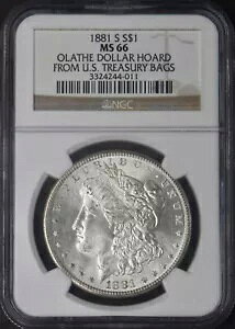 1881-S ���[�K�� �V���o�[ �_���[ - NGC MS66 - �I���C�T �h���̕�� - ?COINGIANTS?