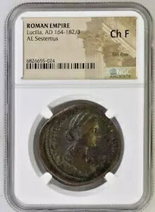 [}鍑 V AE ZXeeBEX 164-182/3 AD NGC Ch F