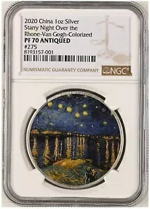 NGC PF70 2020 ���[�k�̐����� �S�b�z �V���o�[���_�� 1�I���X �J���[ ���A