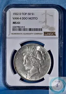 1922-D �s�[�X�_���[ NGC MS61 VAM-4 DDO ���b�g�[ �g�b�v 50 - �|�b�v�� 25 �����I