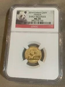 2014  G50Y p_[X MS70 NGC  1/10 IX .9999