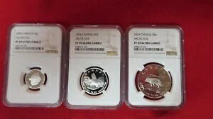 2004 Ji_ 3x ARCTIC FOX $4A$3A$2 - NGC O[h PF70 & 69 RC Zbg