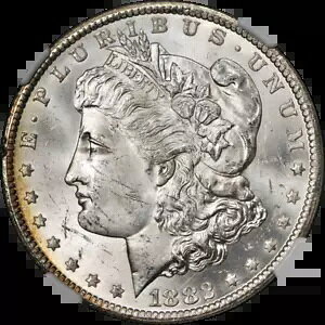 1882-CC ���[�K�� �V���o�[ �_���[ NGC MS63 �i�C�X�A�C�A�s�[�� �X�g�����O�X�g���C�N